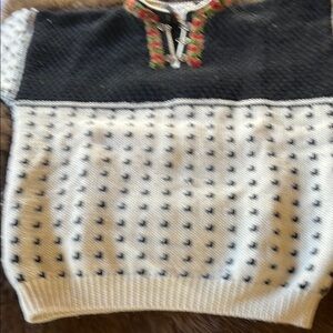 Black and White Patterned Sweater